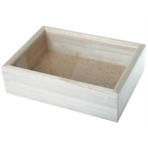 Amazon.co.jp: インロー硝子蓋式標本箱 (桐製コルク板敷) 小型 : 産業